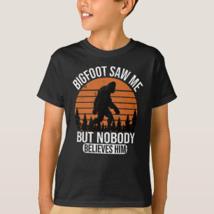 Bigfoot zag me maar niemand gelooft hem Kinder T-shirt