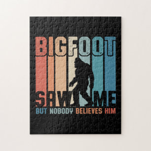 Bigfoot zag me maar niemand gelooft hem legpuzzel