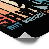 Bigfoot zag me maar niemand gelooft hem poster (Hoek)