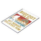 Bigfoot zag me notitieboek (Linkerzijde)