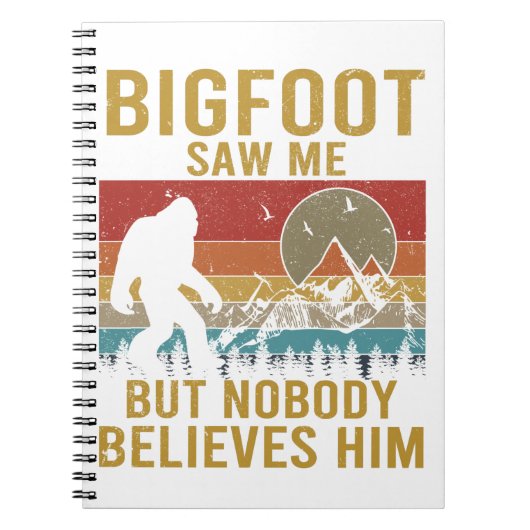 Bigfoot zag me notitieboek (Voorkant)