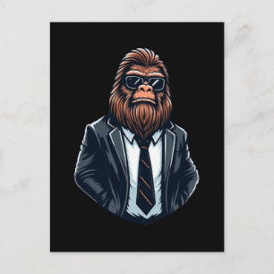 Bigfoot Zakenman - Cool Funny Sasquatch Briefkaart