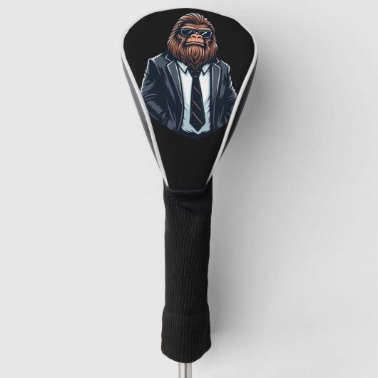 Bigfoot Zakenman - Cool Funny Sasquatch Golfheadcover (Voorkant)