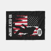 Bigfoot zegt dat Biden stinkt Fleece Deken (Voorkant (Horizontaal))