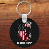 Bigfoot zegt dat Biden stinkt Sleutelhanger (Voorkant)