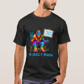 Bigfoot zegt dat Trump stinkt, herkozen Biden 2024 T-shirt (Voorkant)