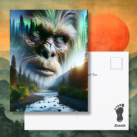 Bigfoot zegt gewoon hallo briefkaart