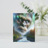 Bigfoot zegt gewoon hallo briefkaart (Staand voorkant)