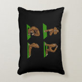 Bigfoot Zen Yoga Poses Funny Fantasy Accent Kussen (Voorkant(Verticaal))