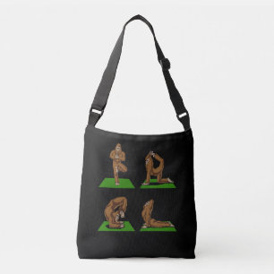 Bigfoot Zen Yoga Poses Funny Fantasy Crossbody Tas