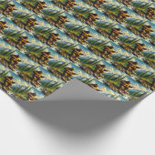 Bigfoot zingen cadeaupapier (Hoek)