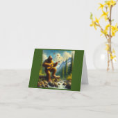 Bigfoot zingen kaart (Gele Bloem)