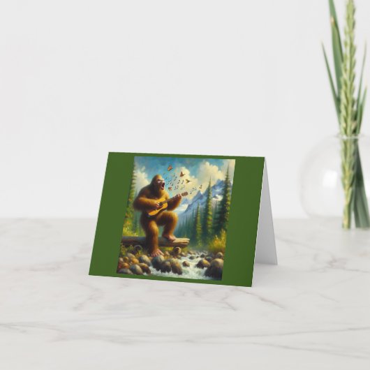 Bigfoot zingen kaart (Voorkant)