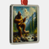 Bigfoot zingen metalen ornament (Rechts)
