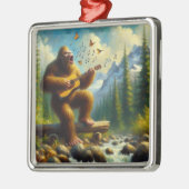 Bigfoot zingen metalen ornament (Links)
