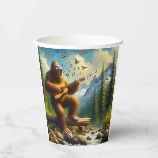 Bigfoot zingen papieren bekers (Voorkant)
