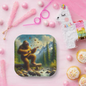 Bigfoot zingen papieren bordje (Feest)