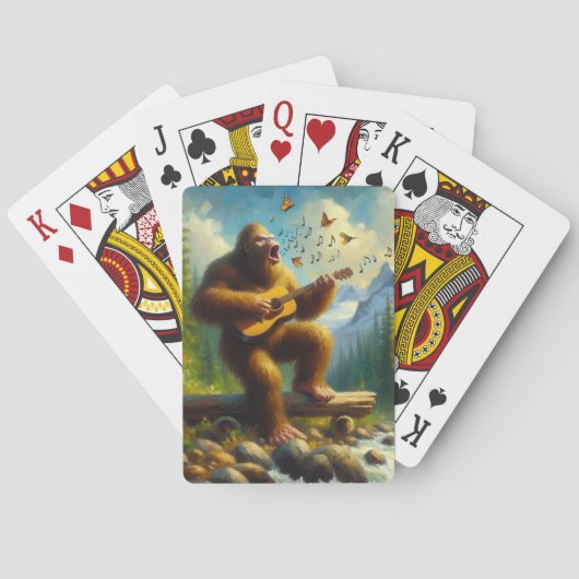Bigfoot zingen pokerkaarten (Achterkant)
