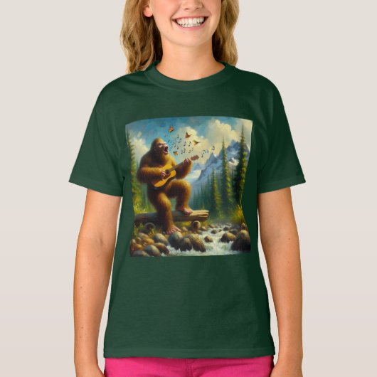 Bigfoot zingen t-shirt (Voorkant)