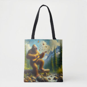Bigfoot zingen tote bag