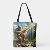 Bigfoot zingen tote bag (Achterkant)