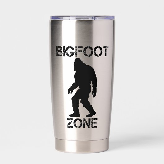 Bigfoot Zone Grappige Bigfoot Geïsoleerde Drinkbeker (Voorkant)