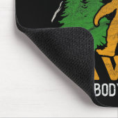 Bigfoot Zw me Sasquatch Muismat (Hoek)