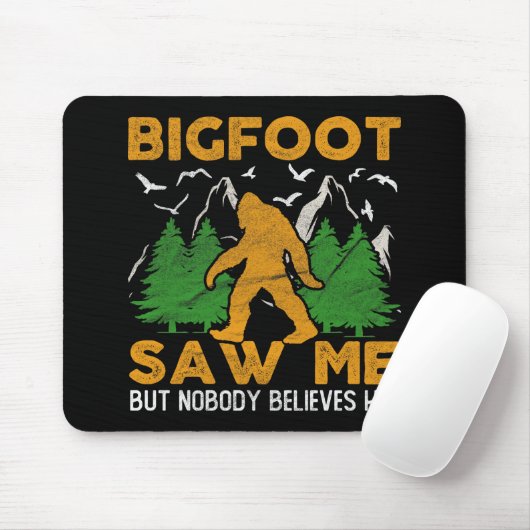 Bigfoot Zw me Sasquatch Muismat (Met muis)