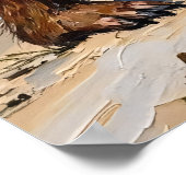 Bigfoot's Beach Haul: een hert en een stok Poster (Hoek)