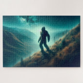 Bigfoot's eenzame oproep, mysterieuze bergscène legpuzzel (Horizontaal)