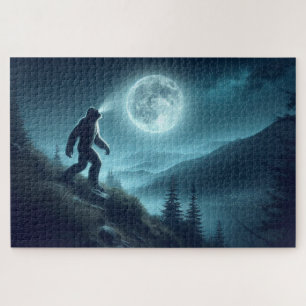 Bigfoot's eenzame oproep, mysterieuze bergscène legpuzzel