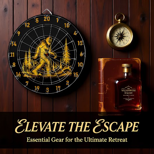 Bigfoot's favoriete spel: Dart en Zoeken Dartbord