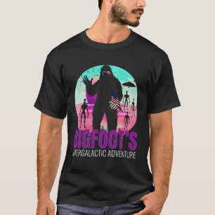Bigfoot's intergalactische avontuur Sasquatch Amer T-shirt
