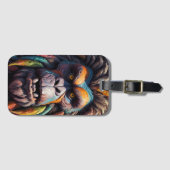 Bigfoot's kleurrijke blik bagagelabel (Voorkant (horizontaal))