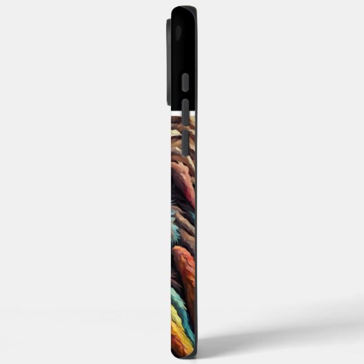 Bigfoot's kleurrijke blik Case-Mate iPhone case (Achterkant / Links)