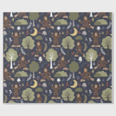 Bigfoot's Midnight Forest Adventure Cadeaupapier (Vlak)