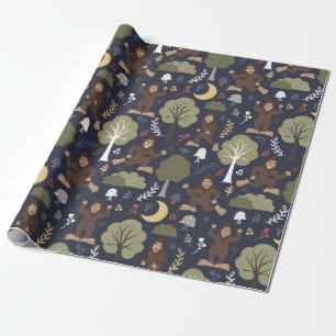 Bigfoot's Midnight Forest Adventure Cadeaupapier