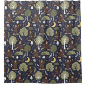 Bigfoot's Midnight Forest Adventure Douchegordijn (Voorkant)