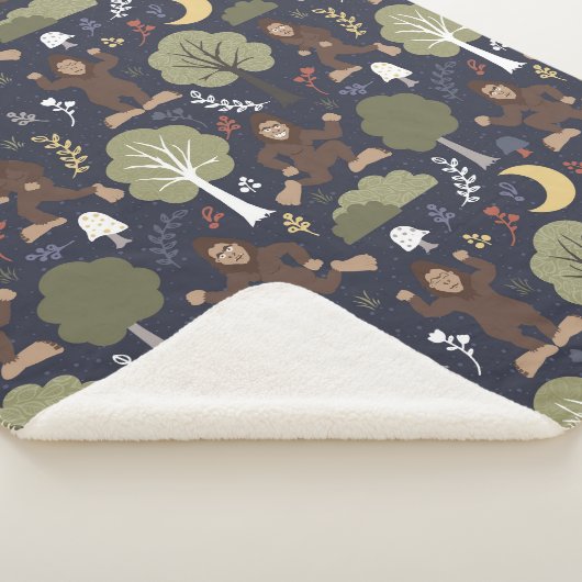 Bigfoot's Midnight Forest Adventure Sherpa Deken (3/4)