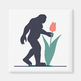 Bigfoot's Paasbloei: grappige fantasiemagnet Magneet