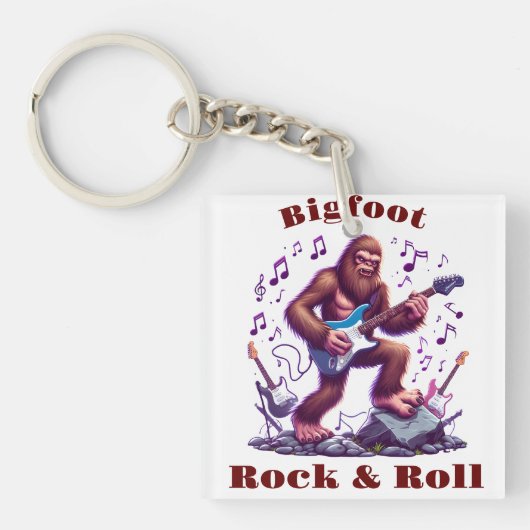 Bigfoots Rock & Roll Sleutelhanger (Voorkant)