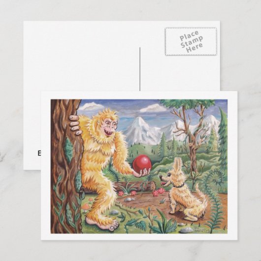 Bigfoot's vriend briefkaart (Voorkant / Achterkant)
