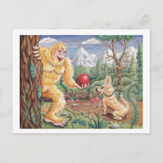 Bigfoot's vriend briefkaart