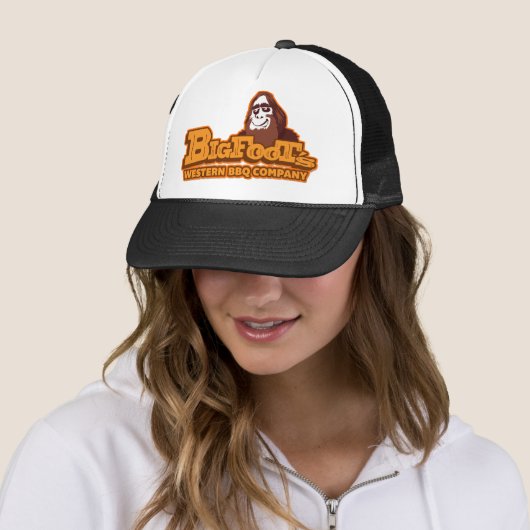 Bigfoot's Westerne BBQ Co. Trucker Hat Trucker Pet (In situ)