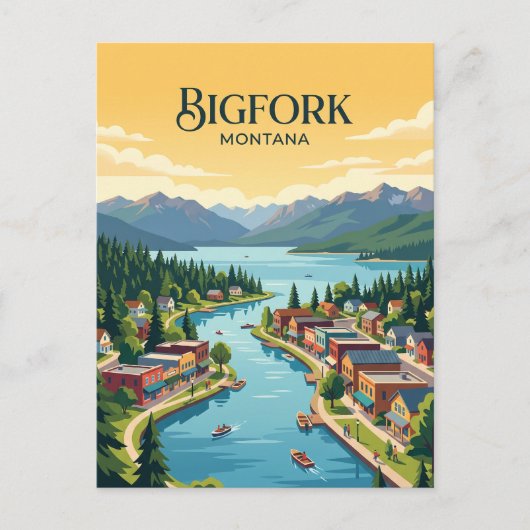Bigfork, Montana Briefkaart (Voorkant)