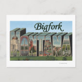 Bigfork, Montana - Grote letterscènes Briefkaart (Voorkant)