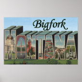 Bigfork, Montana - Grote letterscènes Poster (Voorkant)