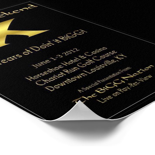 BiGG Weekend X Poster 4"x6" (Hoek)