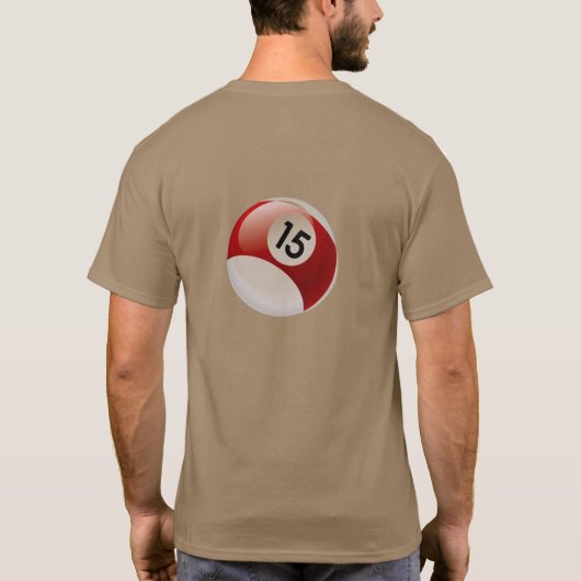 BiGG Weekend XV T-Shirt - 15 Pool Ball (Achterkant)