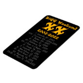 BiGG Weekend XX History Magnet Magneet (Linkerzijde)